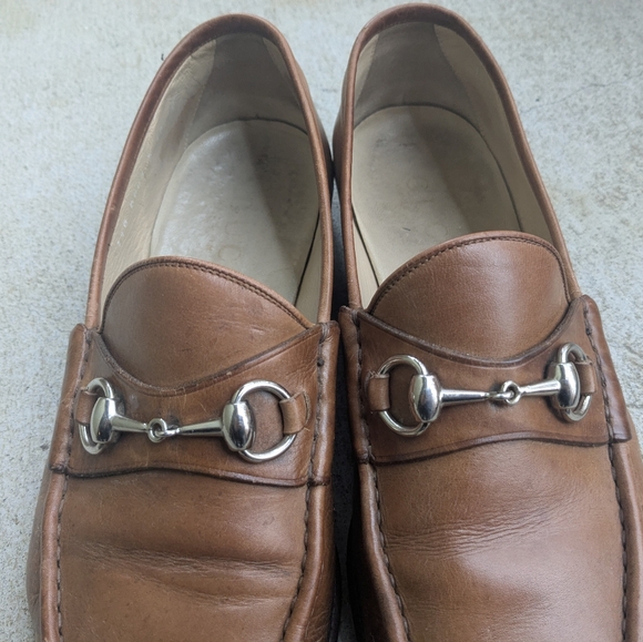 Gucci Horsebit Loafers Brown Leather Men 10 D - Picture 5 of 16